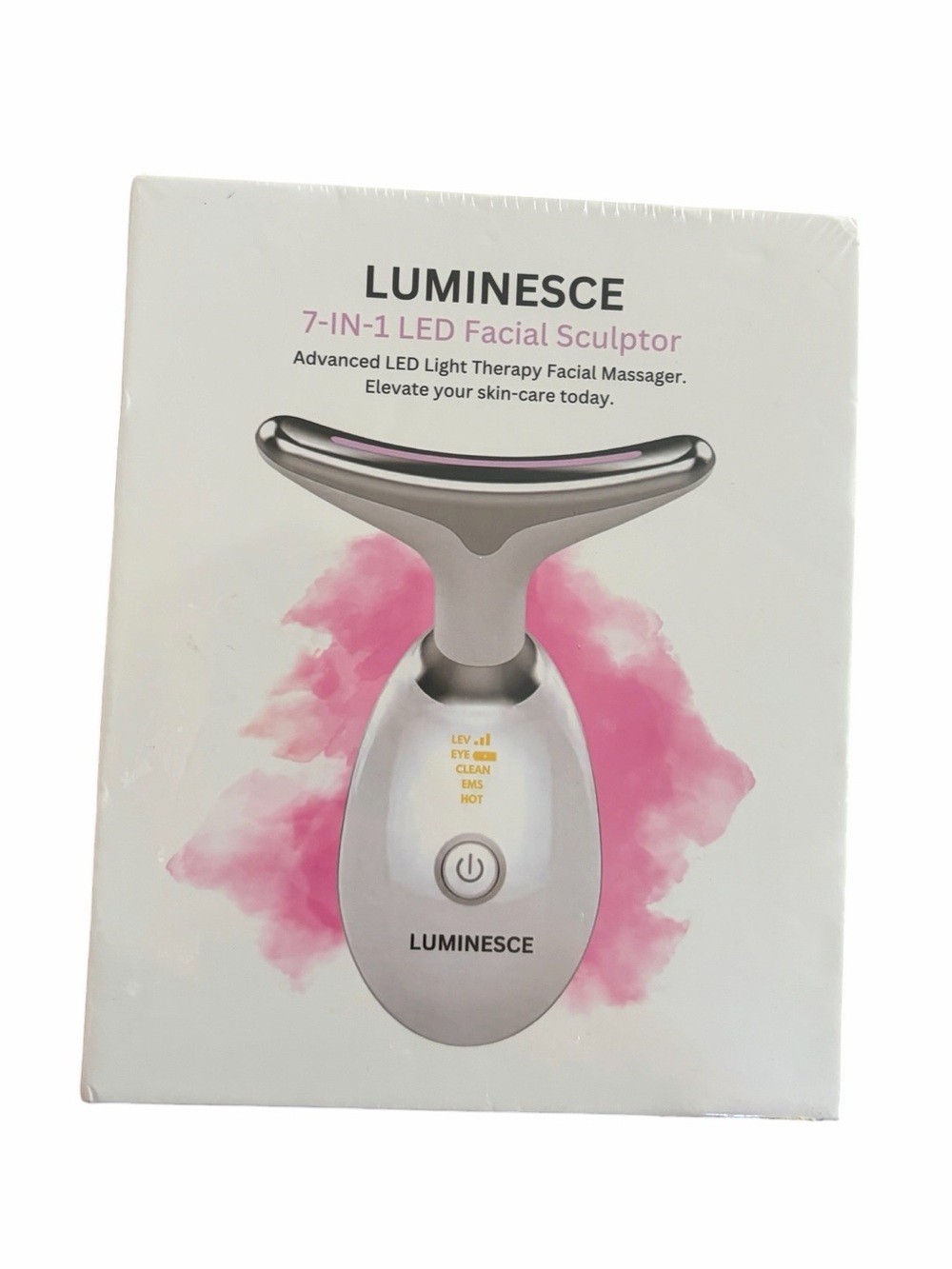 LUMINESCE New White 7-in-1 LED Facial Sculptor Light New in box sealed